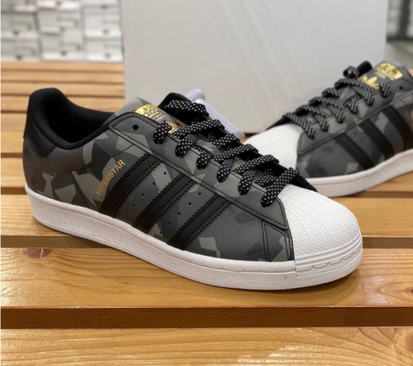 Giày Adidas Superstar 'Black Gold Camo' FW6012 - Ảnh 5