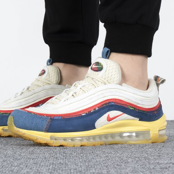 Giày Nike Air Max 97 'Coconut Milk Fossil Denim Red' DV1486-162 - Ảnh 2