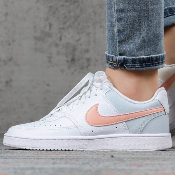 Giày Nike Court Vision Mid White Washed Coral Aura CD5434-103 - Ảnh 2