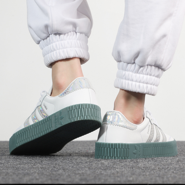 Giày Adidas Wmns Sambarose 'White Silver Green' FX6274 - Ảnh 5