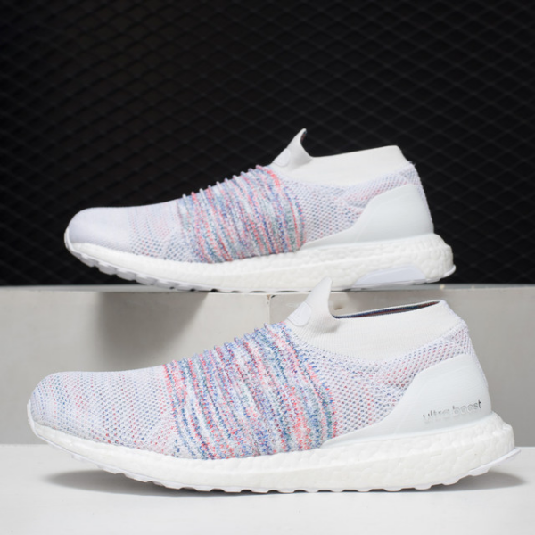 Giày Adidas UltraBoost Laceless 'White Multicolor' B37686 - Ảnh 2
