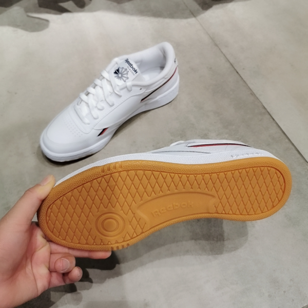 Giày Reebok Club C 85 MU 'White Excellent Red' FW4299 - Ảnh 4