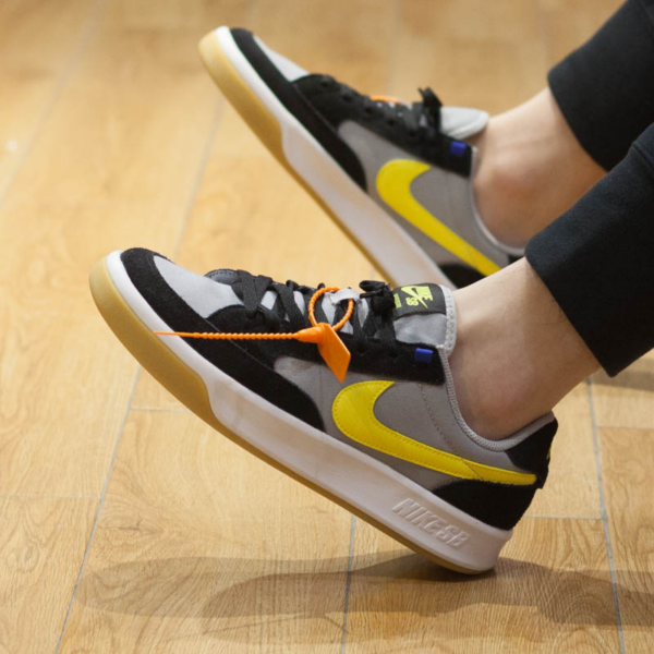 Giày Nike SB Adversary Premium 'Wolf Grey Yellow Strike' CW7456-004 - Ảnh 4