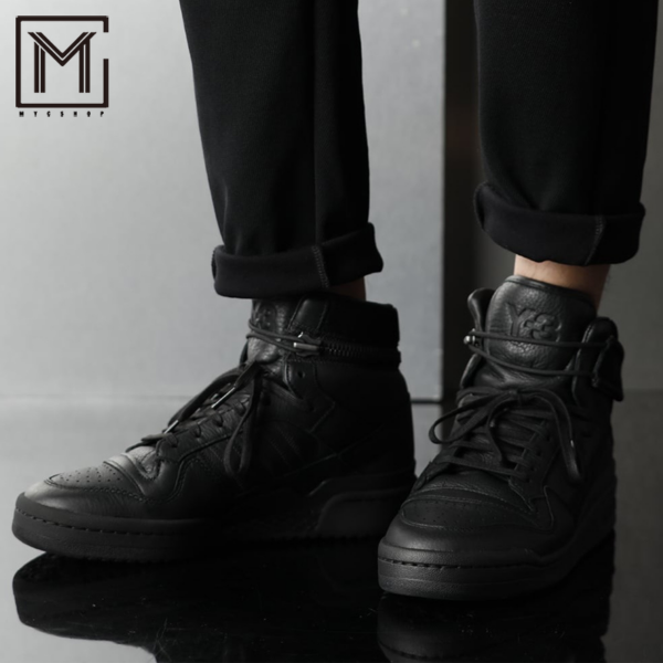 Giày Adidas Y-3 Forum Hi OG 'Triple Black' GZ8795 - Ảnh 4