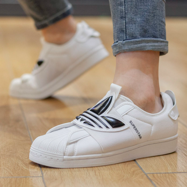 Giày Adidas Superstar Slip On 'Trefoil Band White Black' GZ8399 - Ảnh 2