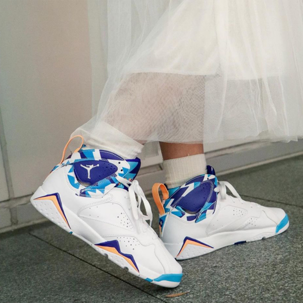 Giày Nike Air Jordan 7 Retro GS 'Chlorine Blue' 442960-100 - Ảnh 3