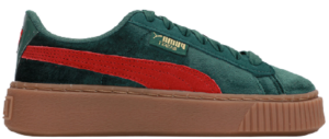 Giày Puma Platform Velvet Green Red Gum 373935-03