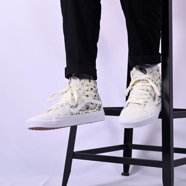 Giày Vans Sk8-Hi Bandana White VN0A32QG42S - Ảnh 2