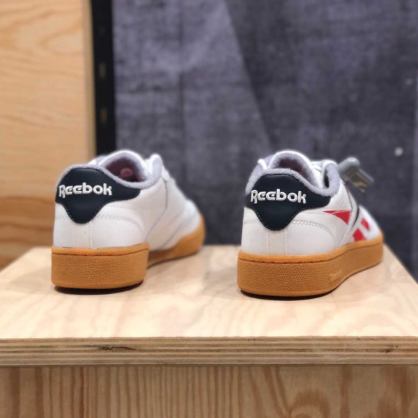 Giày Reebok Club C 85 MU  'White Scarlett Red Collegiate Navy' EG6426 - Ảnh 4