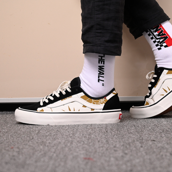 Giày Vans EU Island Floral Style 36 Decon SF 'Black Marshmallow' VN0A3MVL4V4 - Ảnh 7