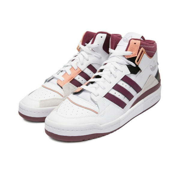 Giày Adidas Forum Exhibit Mid Cloud White Victory Crimson Ambient Blush H01920 - Ảnh 5