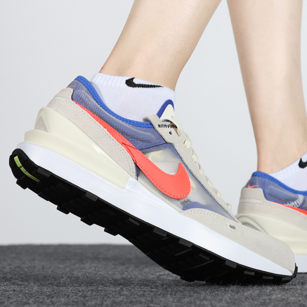 Giày Nike Waffle One Natural Crimson GS DC0481-101 - Ảnh 5