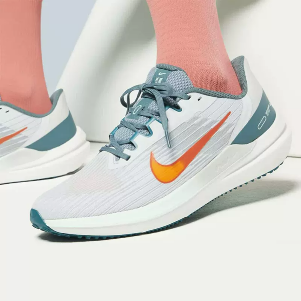 Giày Nike Winflo 9 Pure 'Platinum Total Orange Grey Mineral Blue' DD6203-005 - Ảnh 3
