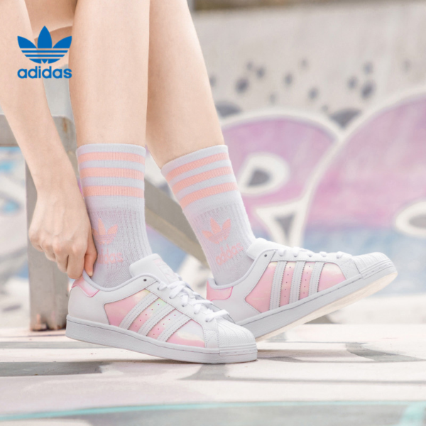 Giày Adidas Wmns Superstar 'White Clear Pink' FX6042 - Ảnh 4