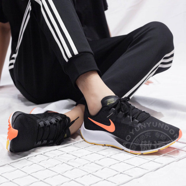 Giày Nike Air Zoom Pegasus 37 'Black Bright Mango' BQ9646-010 - Ảnh 3