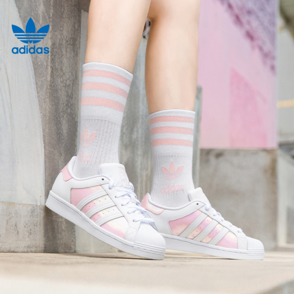 Giày Adidas Wmns Superstar 'White Clear Pink' FX6042 - Ảnh 2
