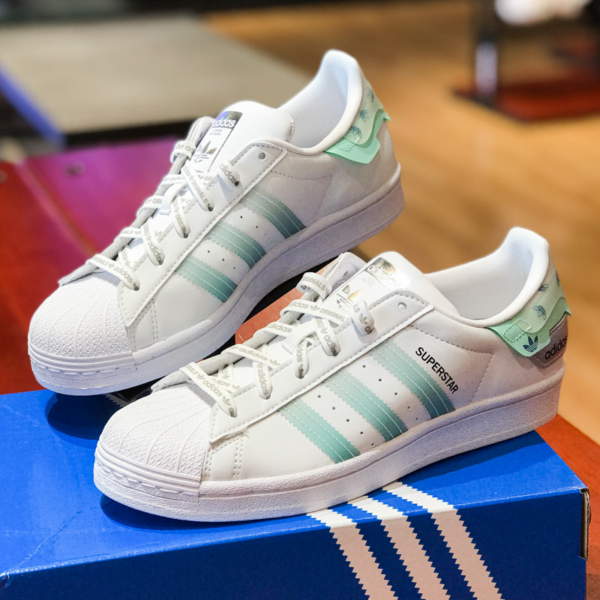 Giày Adidas Superstar 'White Green' GX2974 - Ảnh 5