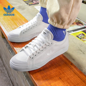 Alternative view of Giày Adidas Nizza Trefoil 'Cloud White' FW5184