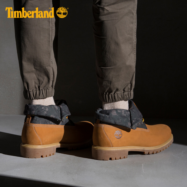 Giày Timberland Premium Roll Top Boots Camo Pattern A26UV - Ảnh 3