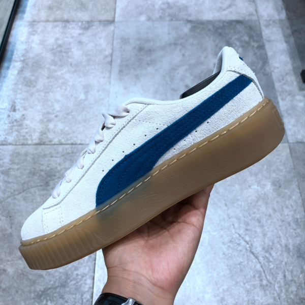 Giày Puma Suede Platform Core 'Grey Blue' 373934-02 - Ảnh 4