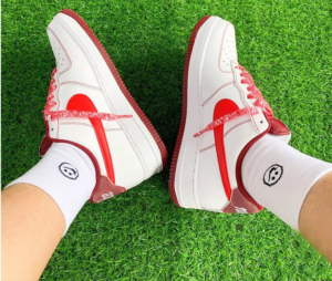 Alternative view of Giày Nike Air Force 1 '07 First Use White Team Red DA8478-101