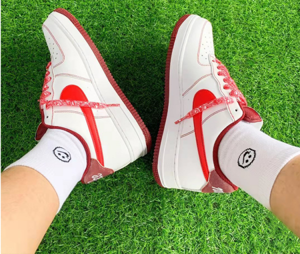 Giày Nike Air Force 1 '07 First Use White Team Red DA8478-101 - Ảnh 2