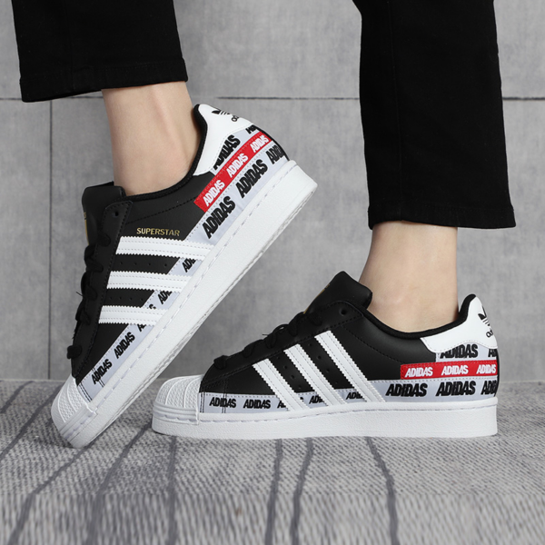 Giày Adidas Superstar 'Wordmark Heel Stripe Core Black' FX5559 - Ảnh 2