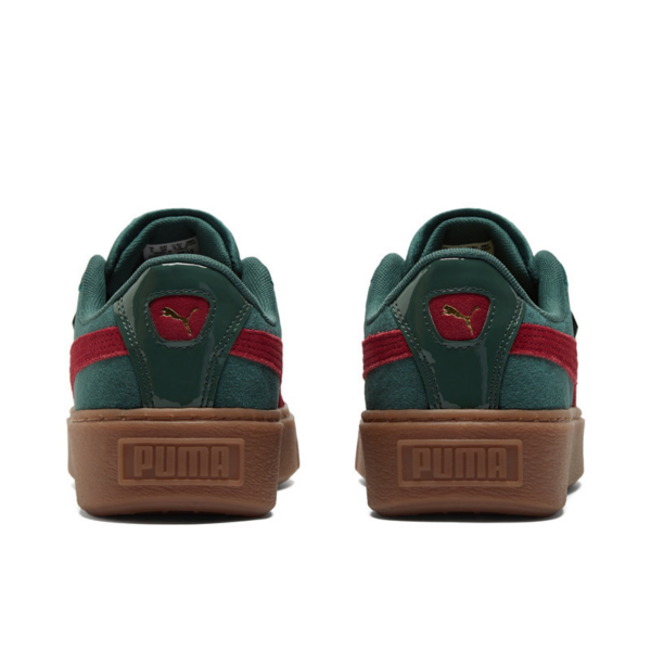 Giày Puma Platform Velvet Green Red Gum 373935-03 - Ảnh 4