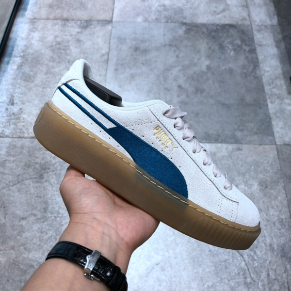 Giày Puma Suede Platform Core 'Grey Blue' 373934-02 - Ảnh 3