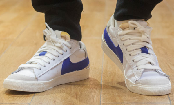 Giày Nike Blazer Low 77 Jumbo 'White Old Royal' DQ8768-100 - Ảnh 3
