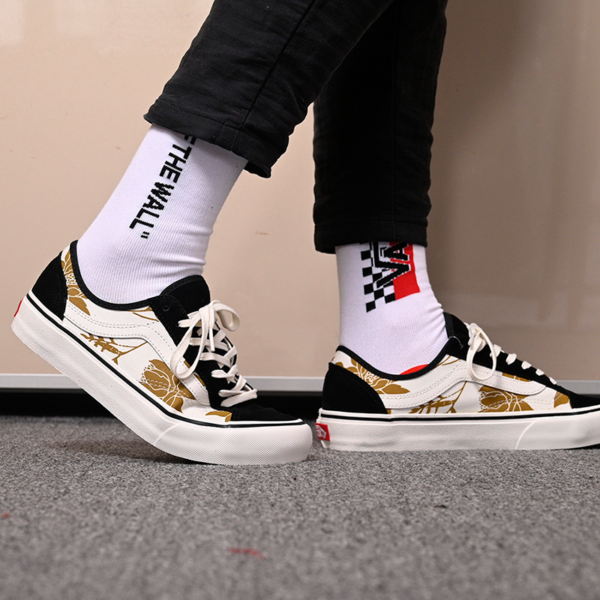 Giày Vans EU Island Floral Style 36 Decon SF 'Black Marshmallow' VN0A3MVL4V4 - Ảnh 6