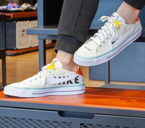 Giày Nike Court Legacy CNVS Yellow White Blue Shoes DJ5207-113 - Ảnh 4