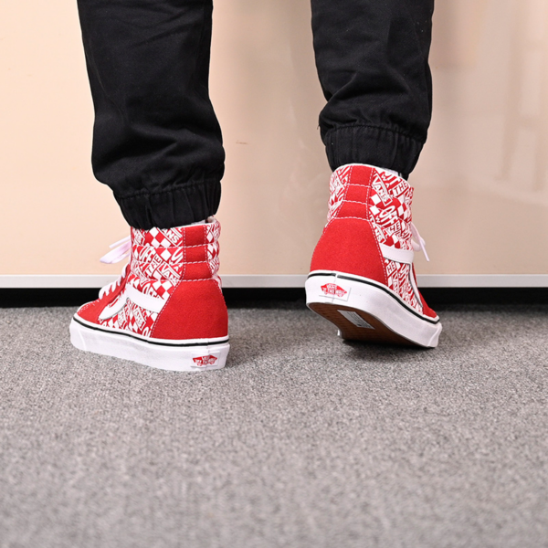 Giày Vans Off The Wall SK8-HI 'Chili Pepper Racing Red' VN0A32QG3VB - Ảnh 2