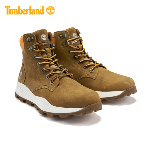 Giày Timberland Boots Brooklyn 6 Inch Wheat Nubuck Camel A2DSZ - Ảnh 7