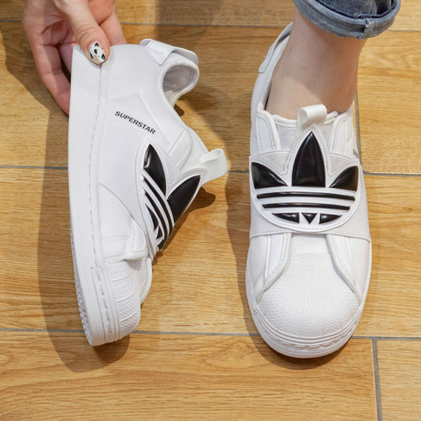 Giày Adidas Superstar Slip On 'Trefoil Band White Black' GZ8399 - Ảnh 4