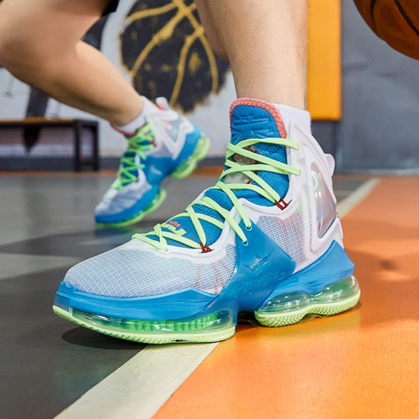 Giày Nike LeBron 19 'Blue Green White' DC9341-400 - Ảnh 4