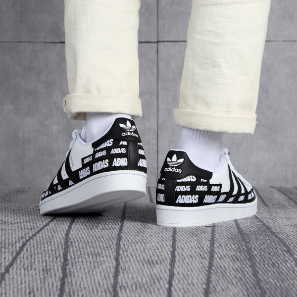 Giày Adidas Superstar 'Wordmark Heel Stripe White Black' FX5558 - Ảnh 4