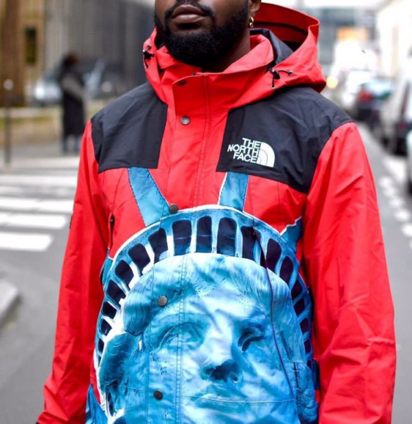 Áo Supreme The North Face Statue of Liberty Mountain Jacket Red SP-TNFSOLMNJCRD - Ảnh 3