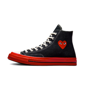 Giay Converse Play Chuck 70 x Comme des Garcons 'Black Red' A01793C