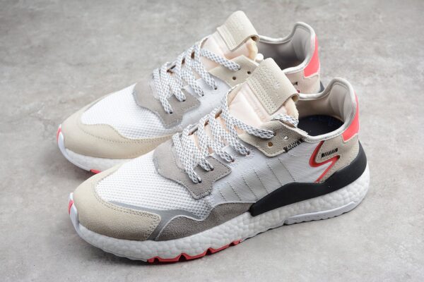 Giày Adidas Nite Jogger 'White Shock Red' F34123 - Ảnh 2