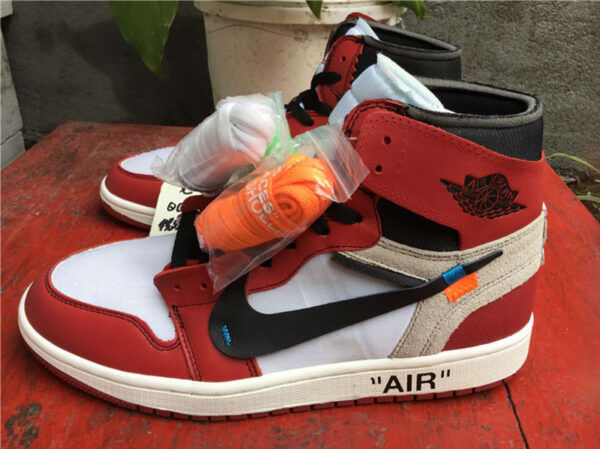 Giày Nike Air Jordan 1 Retro High OG x Off-White 'Chicago' AA3834-101 - Ảnh 8