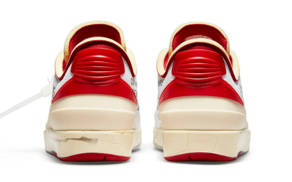 Giày Nike Off-White x Air Jordan 2 Retro Low SP 'White Varsity Red' DJ4375-106 - Ảnh 8