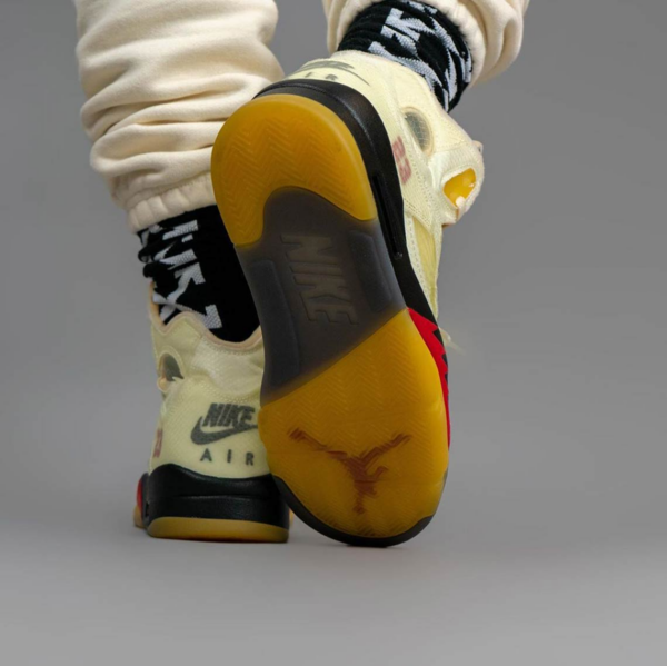 Giày Nike Air Jordan 5 SP x Off-White 'Sail' DH8565-100 - Ảnh 6