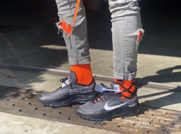 Giày Nike Off-White x Air Max 97 'Black' AJ4585-001 - Ảnh 2