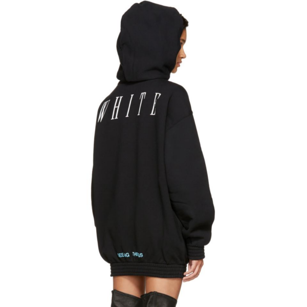 Áo Off White Not Real Naked Angel Black Hoodie OW0014 - Ảnh 4