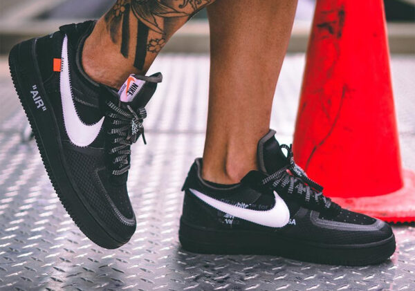 Giày Off-White x Nike Air Force 1 Low Black AO4606-001 - Ảnh 4