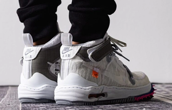 Giày Nike Off-White x Air Force 1 Mid 'White' DO6290-100 - Ảnh 5