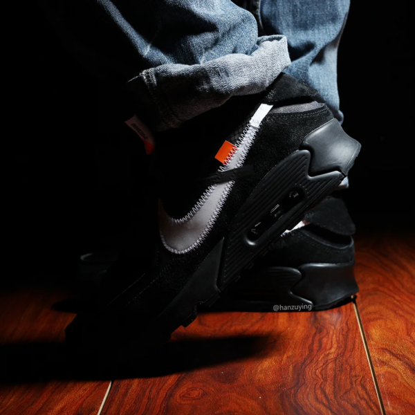 Giày Nike Off-White x Air Max 90 'Black' AA7293-001 - Ảnh 7
