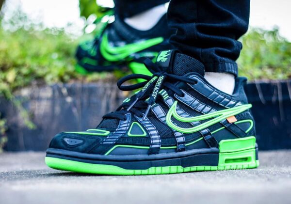 Giày Nike Air Rubber Dunk Off-White 'Green Strike' CU6015-001 - Ảnh 5