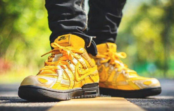 Giày Nike Off-White x Air Rubber Dunk 'University Gold' CU6015-700 - Ảnh 3